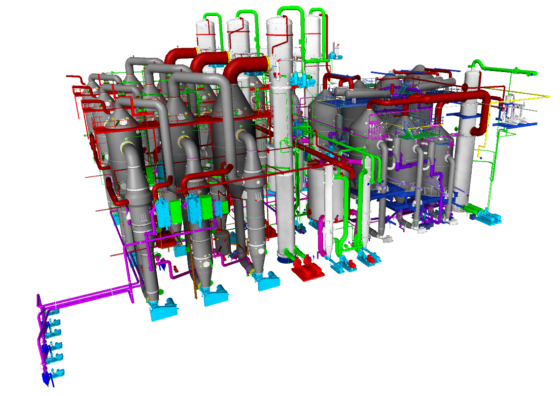 Large-scale plant for the crystallization of potassium chloride