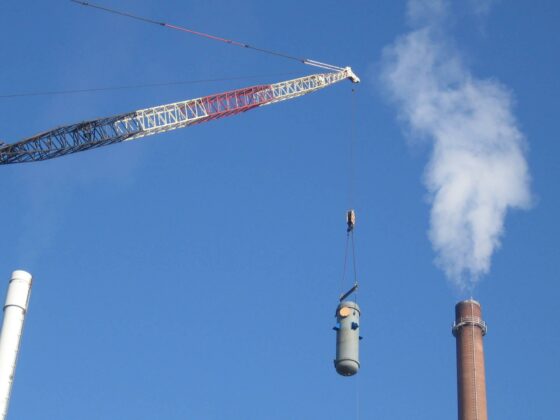 Lifting of the heat exchanger