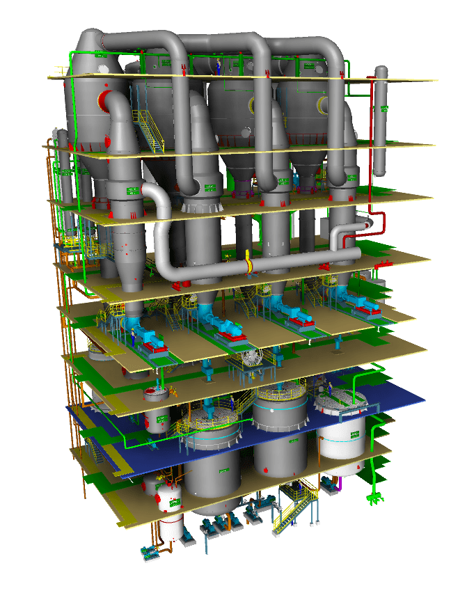 Crystallization plant for the reduction of process wastewater