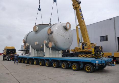 Transport des Rohrbündel-Wärmetauschers