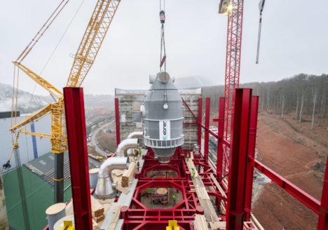 Verdampfer der Abwasseraufbereitungsanlage