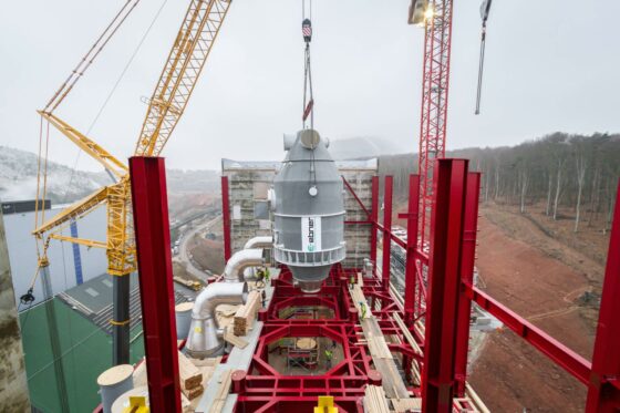 Evaporator of the wastewater treatment plant